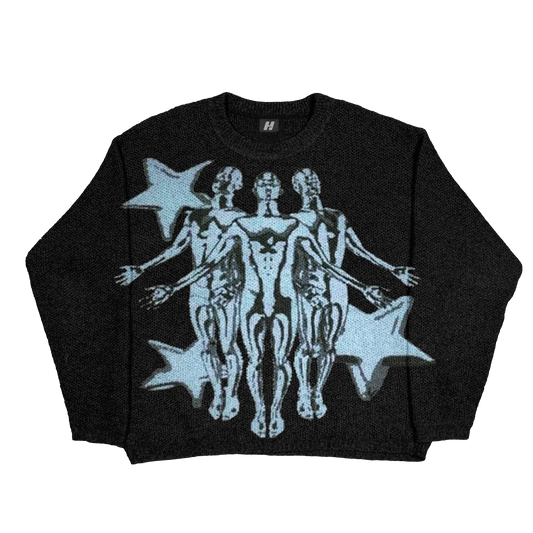 Chrome Skeletons Sweater