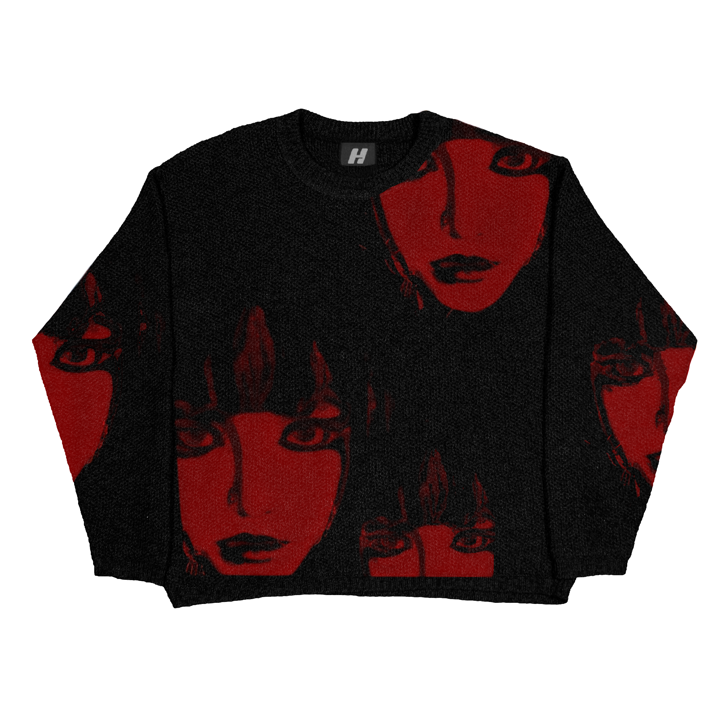 Red Faces Sweater