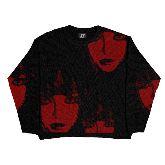 Red Faces Sweater