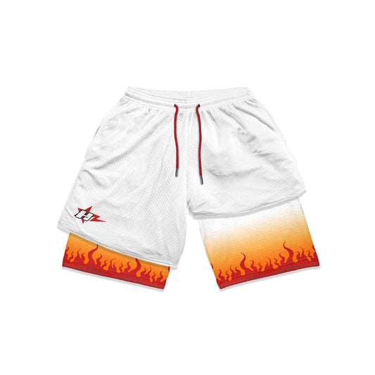 Flame Pillar Compression Shorts