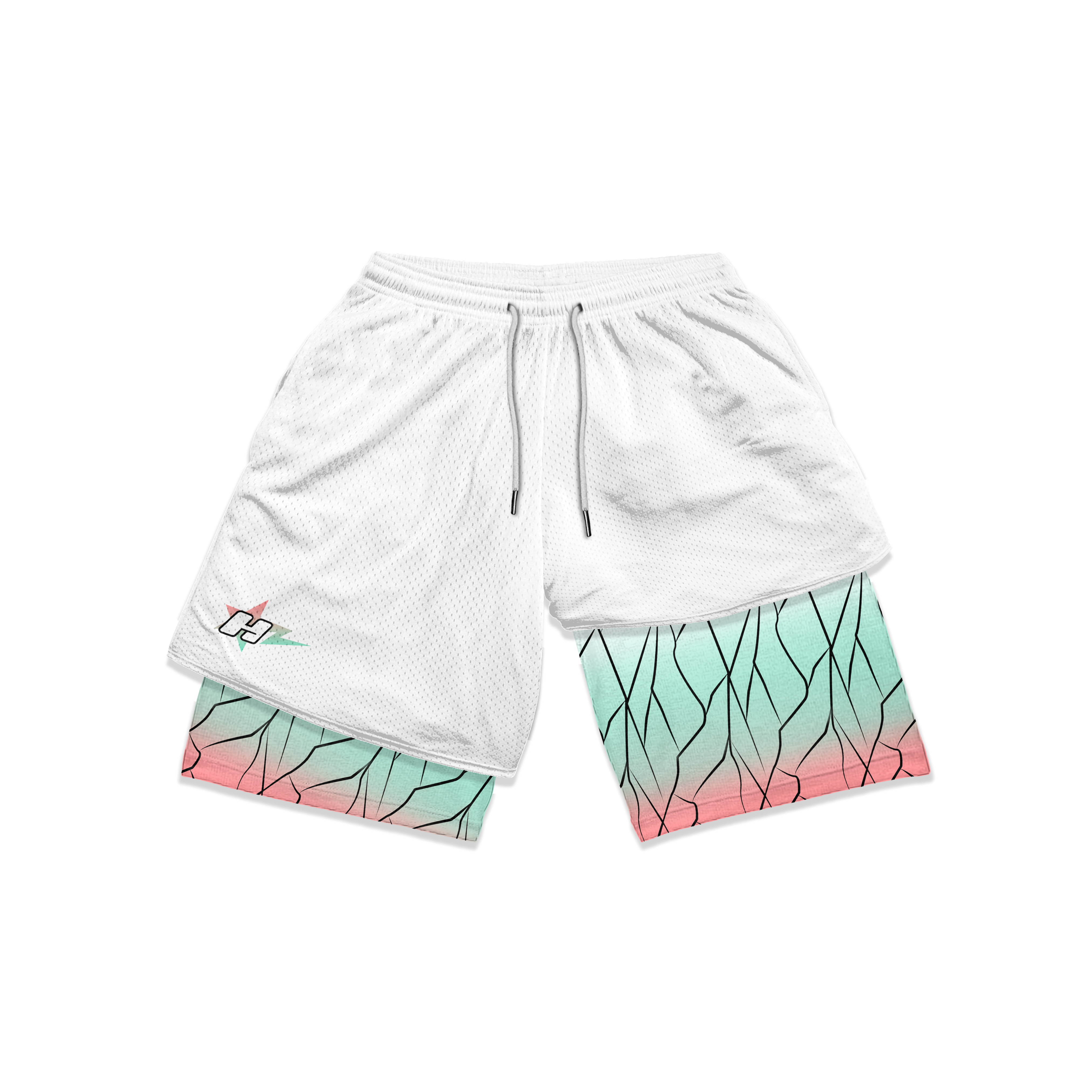 Wisteria Poison Compression Shorts