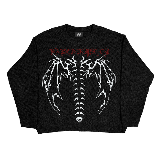 Winged Spine Sweater