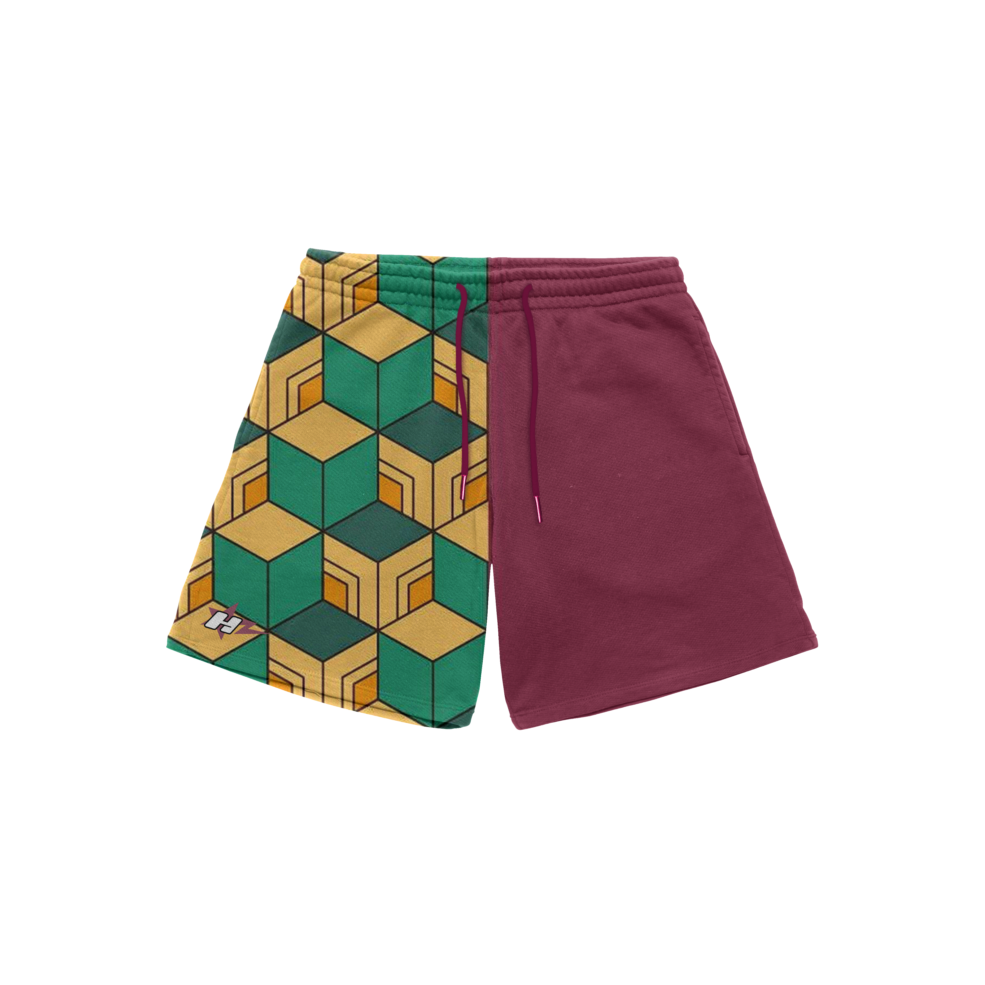 Water Pillar Cotton Shorts