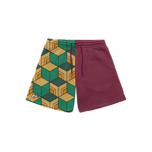 Water Pillar Cotton Shorts