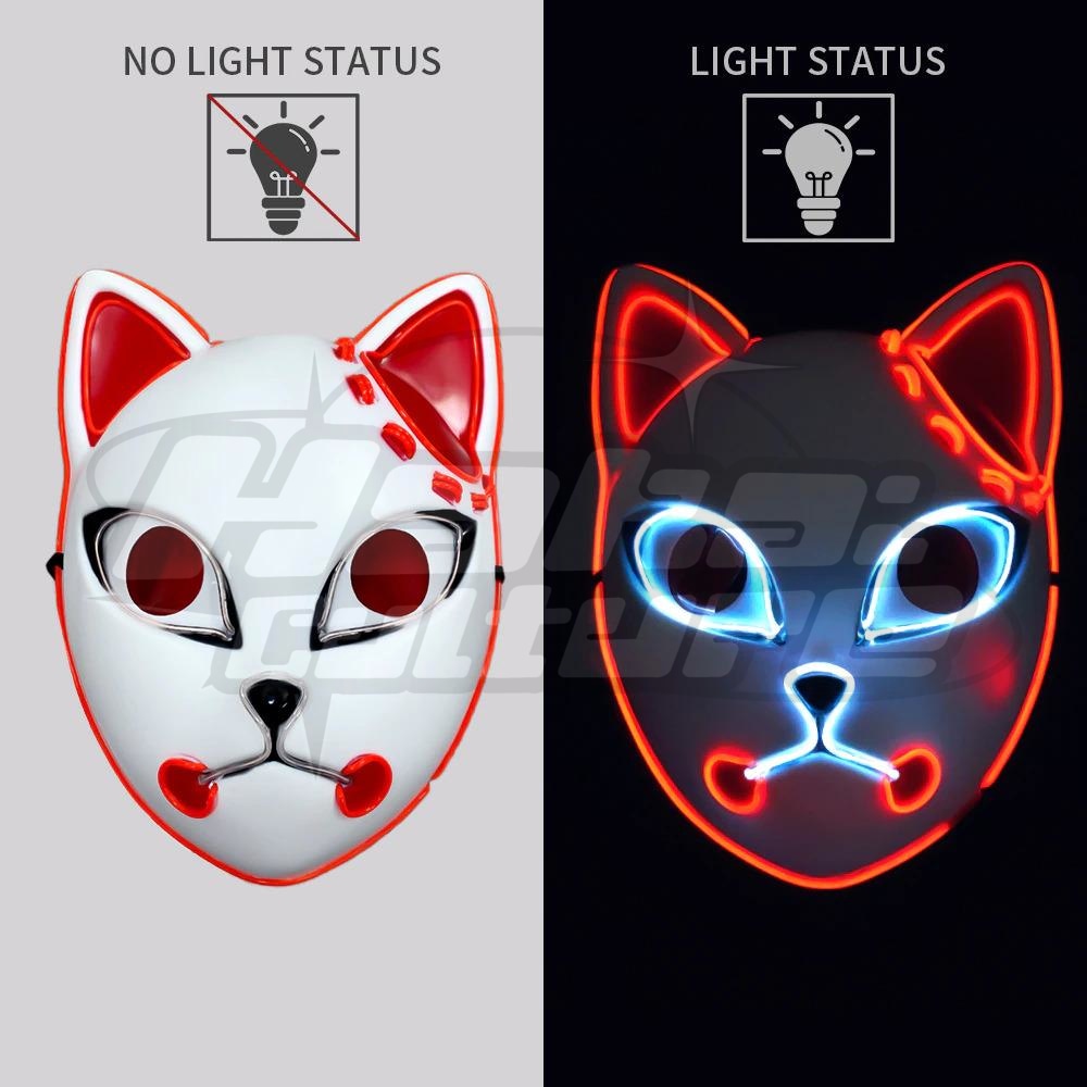 Glowing Fox Mask - Hakai Culture