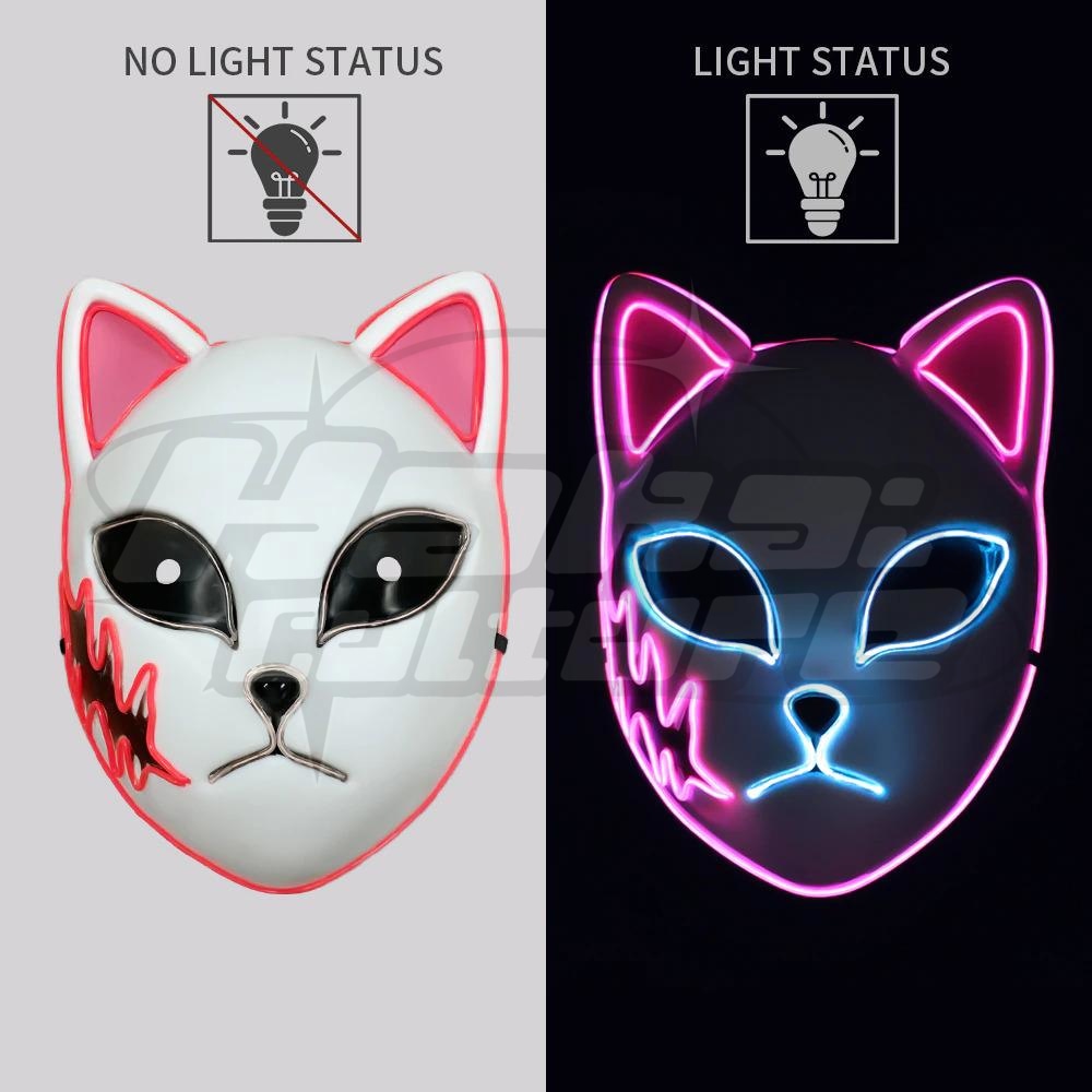 Glowing Fox Mask - Hakai Culture