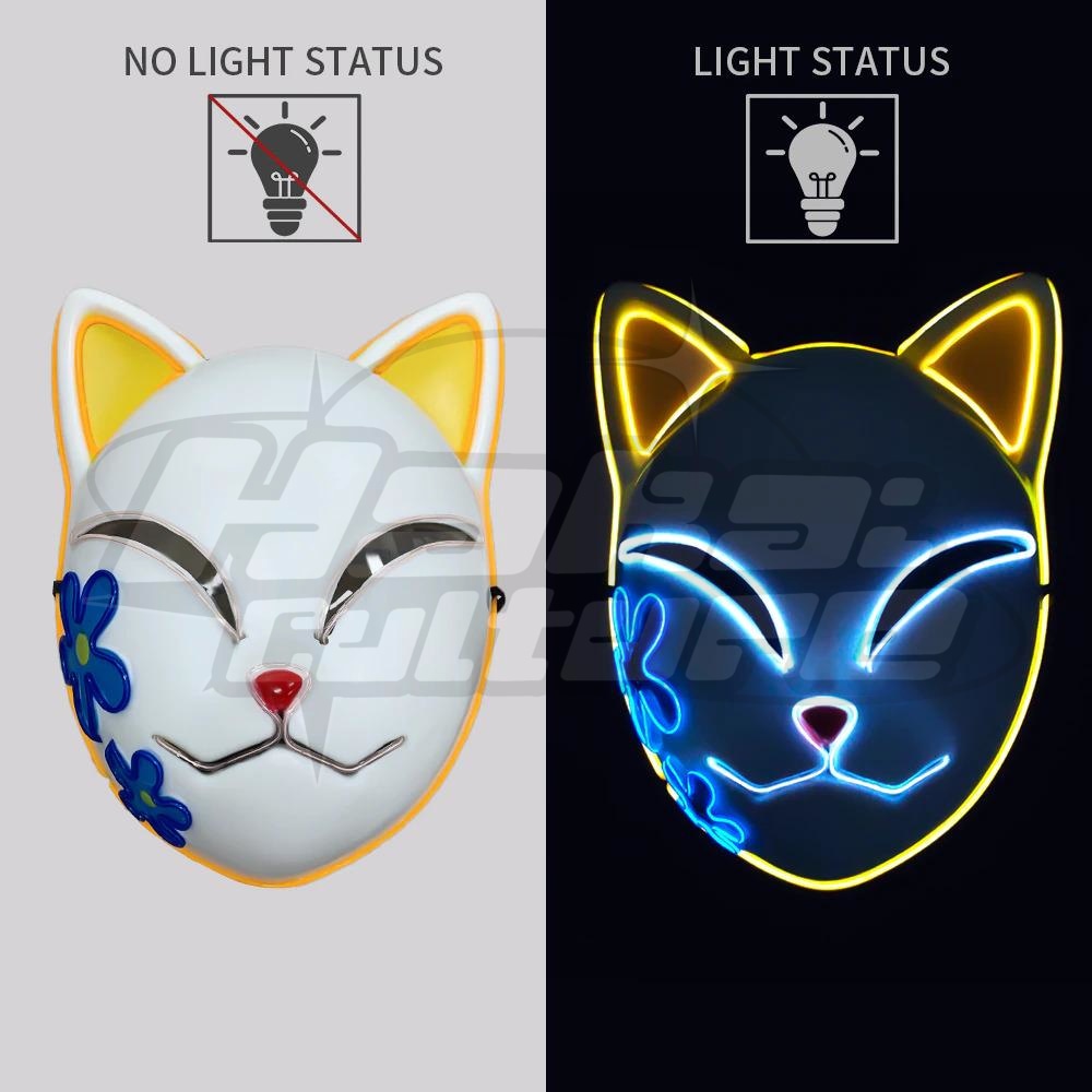 Glowing Fox Mask - Hakai Culture